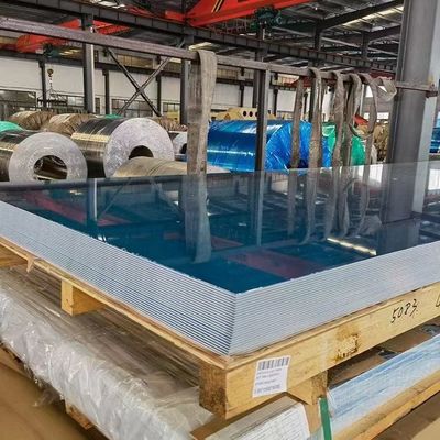 5052 Hoja de aluminio de grado marino de aleación de magnesio de 2,0 mm con alta resistencia a la fatiga para casco y construcción naval