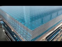 Lámina de metal de aluminio de 8 mm con placa de diamante, aluminio perforado en relieve, placa de cuadros